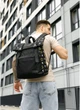 Мужской рюкзак-ролл Sambag RollTop LTT черно-оранжевый Oxford городской многофункциональный рюкзак 51941 - изображение 10