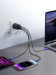 Сетевое зарядное устройство Joyroom FC 65W 2xUSB-C | USB-A with 100W USB-C to USB-C Cable Black (TCG01) - изображение 5