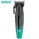 Аккумуляторная машинка для стрижки (clipper) VGR V-003 GREEN, 6 насадок, TURBO режим 9000 RPM, керамическое лезвие, LED display - изображение 2