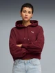 Bluza damska z kapturem Puma Wardrobe Ess Relaxed Cropped Hoodie Tr 62974696 L Bordowa (4069157387224) - obraz 1