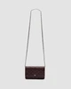 Сумка жіноча із срібною фурнітурою в стилі Chanel Caviar Quilted Wallet on Chain WOC Burgundy - изображение 2