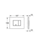 Комплект Grohe Set Унітаз ELLIPSE-0301-T3 система змиву TORNADO 3.0 + Інсталяція Grohe Rapid SL 38536001 + панель змиву 38732000 (38536001ELLIPS0301T3) - изображение 5