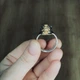 Серебряный позолоченный перстень "Тигр" с изумрудом р.19,5 (МЮВМПР-29) - изображение 8