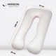 Подушка для беременных и отдыха MirSon Eco Line №8018 U-образная Warm Sand (2200006178439) - изображение 3
