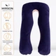 Подушка для беременных и отдыха MirSon Velvet Line №8022 U-образная Ruellia (2200006178545) - изображение 2