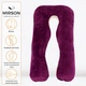 Подушка для беременных и отдыха MirSon Velvet Line №8024 U-образная Adenium (2200006178569) - изображение 2