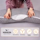 Подушка для беременных и отдыха MirSon Satin Stripe №8027 U-образная Light Gray (2200006178651) - изображение 4