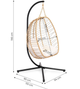 Huśtawka Cocoon ModernHome firmy Multistore XD0338-BG-BC - obraz 9