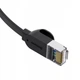 Патч корд Baseus сетевой кабель 10 Гбит\с Ethernet RJ45 Cat 6 плоский 0.5 м Black (PCWL-A01) - изображение 2