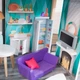 Кукольный деревянный домик KidKraft Bianca City Life 65989 с 26 аксессуарами и световыми эффектами - изображение 6