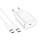 Мережевий зарядний пристрій HOCO C109A Fighter single port charger Type-C cable 20W White - изображение 3