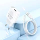 Мережевий зарядний пристрій Hoco C109A Fighter single port charger Micro USB cable 10.5W White - изображение 15