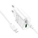 Мережевий зарядний пристрій HOCO C109A Fighter charger Lightning cable 20W White - изображение 3