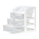 Organizer na kosmetyki ModernHome by Multistore z szufladami i przegrodami biały (5903769979165) - obraz 2