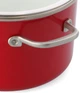 Кастрюля с крышкой KitchenAid Steel Core CC003267-001 20 см 3.7 л красная - изображение 3