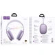 Навушники HOCO Happy BT headphones W65 |BT 5.4,AUX/TF, 45h| Колір Purple - изображение 1