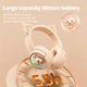 Наушники Onikuma беспроводные Bluetooth игровые Cat Ear с RGB, AUX и Type-C, 55 часов Бежевые (B5) - изображение 7