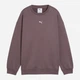 Свитшот оверсайз утепленный на флисе женский Puma Ess Oversized Crew Fl 68540088 L Сливовый (4069157711302) - изображение 4