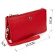 Вместительный клатч из двух частей женский ST Leather 19251 Красный - изображение 3