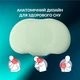 Подушка ортопедическая IDEIA CloudTherapy 65х40х10 см Анатомическая с эффектом памяти для сна на боку, спине и животе с наволочкой на молнии Мята (4820227288632) - изображение 5