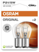 Zestaw żarówek samochodowych Osram Original P21/5W 12 V 2 szt (7528-2BL) - obraz 1
