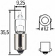 Автомобільна лампа Hella Standard H6W 12 В 6 Вт (8GH007643121) - зображення 4