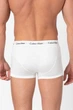 Набір чоловічих трусів боксерів Calvin Klein men boxer 3 шт в наборі, розмір S червоні, білі та темно-сині, з поясом білим. - зображення 6