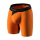 Чоловічі анатомічні боксери Anatomic Long w/skew fly Light Plus, Black Series, помаранчевий 8XL LLPS140-21 - зображення 1