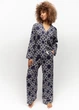 Піжама жіноча Cyberjammies Avery 0075/0076 12/M Синьо-білий (5051877488724) - зображення 2