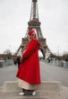 Жіночий дизайнерський дощовик плащ тренч Parasol'ka червоний Red Velvet (S-L) oversize one size, плащ вільного крою водонепроникний, дощовик з капюшоном - изображение 8