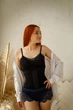Утягивающий корсет Slim&Gentle 005 34 на талию 101-110 см черный без кружева - изображение 2