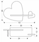 Настінний світильник Candellux Heart 43x26 см Коричнево-рожевий (21-84552) - зображення 3