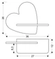 Настінний світильник Candellux Heart 36x26 см Коричнево-рожевий (21-84569) - зображення 2