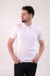 Біла футболка поло чоловіча CLASSIC 95/5 L (822-02l) - зображення 2