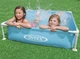 Детский каркасный бассейн Intex 122×122 см — квадратный бассейн для детей, прочный ПВХ, для дачи и двора - изображение 4