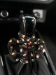 Чехол худи на рычаг КПП / АКПП | Car Hoodie для авто | Креативная кофта на коробку передач | Чёрная с Сантой - изображение 2