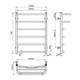 Рушникосушка Onlyheat Elios 500/700/6 - зображення 5
