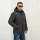 Куртка мужская демисезонная большого размера UF-Fashion 67-сфк 56 графитовый - изображение 3