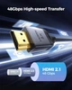 Кабель Silkland HDMI 2.1 [Certified Ultra High Speed HDMI] 48Gbps 8K@60Hz, 4K@240Hz 2м grey - изображение 7