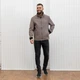 Чоловіча куртка весняна великого розміру UF-fashion 108 - (двл) 48 бежевий - зображення 1