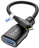 Адаптер Cratree micro HDMI to HDMI 48Gbps 8K@60Hz, 4K@120Hz 0.18м black - зображення 1