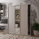 Шкаф-купе Doros Сити Лайт Кашемир 2 ДСП/1 зеркало 180х60х225 (80736371) - изображение 1