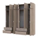 Шкаф для одежды Doros Лукас Дуб сонома 3+3 ДСП 255х50х240 DRS-011704 (42005111) - изображение 2