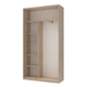 Шкаф купе Doros Сити Лайт Дуб Cонома 2 Зеркала 150х60х225 (DRS-011570) - изображение 2
