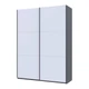 Шкаф-купе Doros G-Caiser Графит/Белый 2 ДСП / 3 части 180х60х240 DRS-011729 (44900262) - изображение 1
