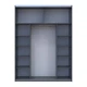 Шкаф-купе Doros G-Caiser Графит/Белый 2 ДСП / 3 части 180х60х240 DRS-011729 (44900262) - изображение 4