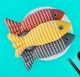 Іграшка для котів Pet Style Рибка з котячою м'ятою 21 х 9 см Сіра - зображення 5