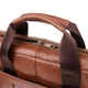 Мужской деловой портфель из натуральной кожи Vintage 23038 Коричневый - изображение 5