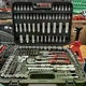 Набор инструментов INTERTOOL ET-8171, 171 предмет, Cr-V сталь, 3 трещотки для работы с автомобилями и техникой - изображение 3