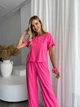 Жіночий домашній костюм трійка (топ+резинка+штани) Uaclothes 46-48 Малиновий (like34015-144221350) - изображение 2